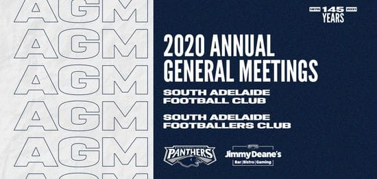 2020 South Adelaide AGMs